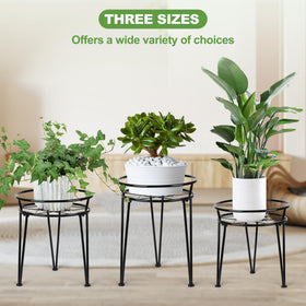 Jvtoo metal plant stand is lightweight and easy to move around.