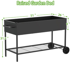 JWPEHOE raised garden bed depth nine inches for spacious planting options.