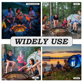 JXLXYY portable spark screen fits various pits for backyard, beach, and camping evenings.