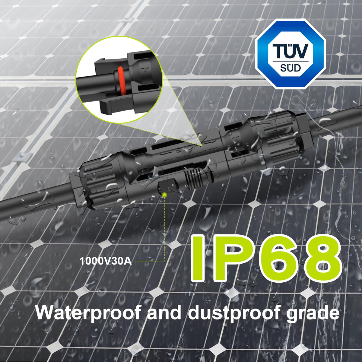 JXMXRPV supports 14-10AWG cables for broad PV compatibility