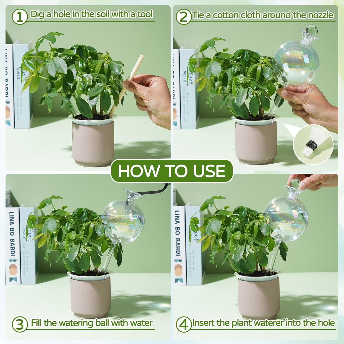 JXWENBYX top-opening globe design aids easy refilling.