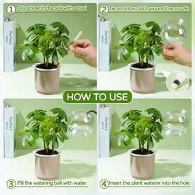 JXWENBYX soil-insert globe demonstrates simple, controlled drip