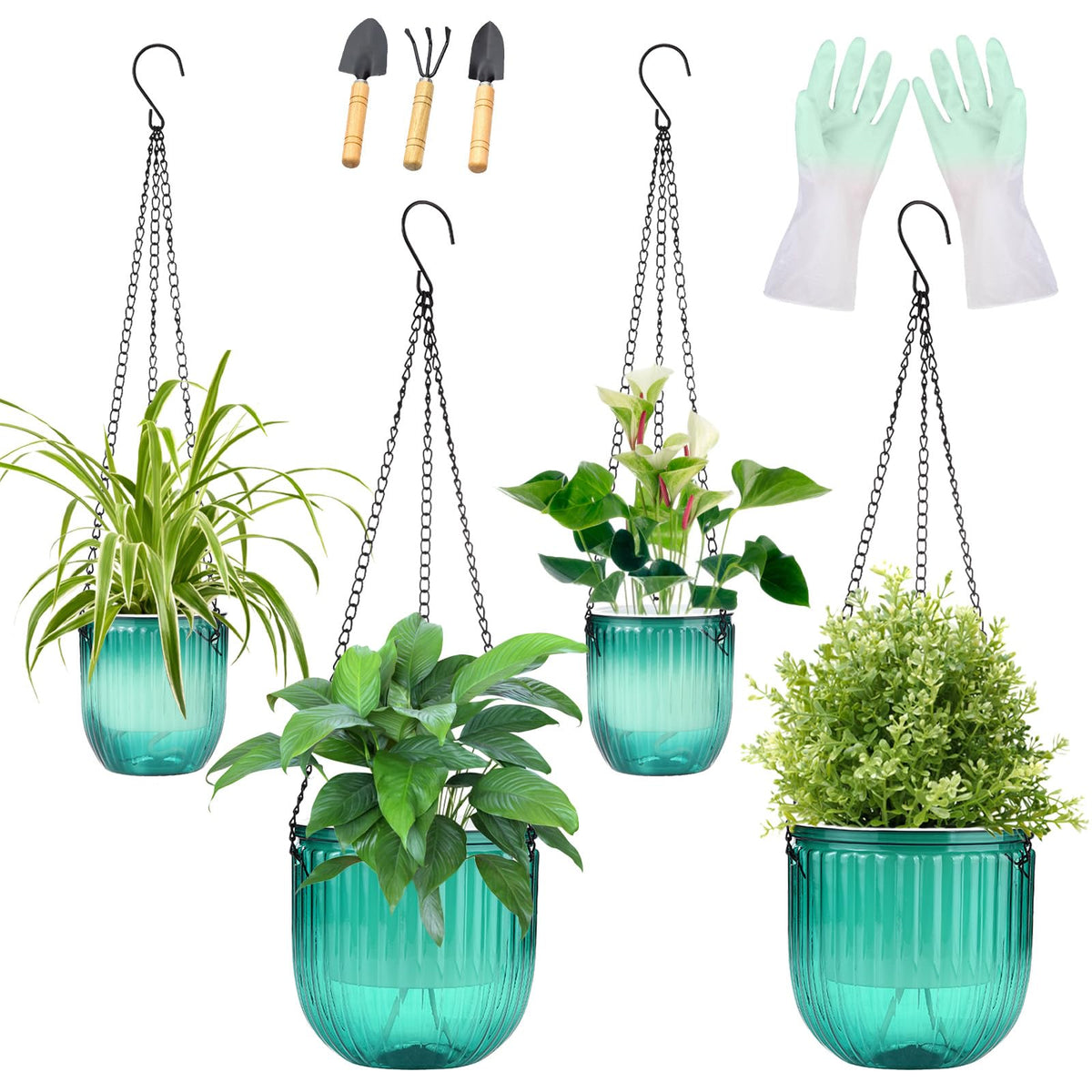 JxyHauteresce self-watering planter reservoir supports longer hydration for indoor plants