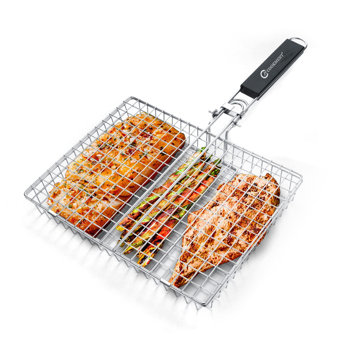 JY COOKMENT grill basket makes a thoughtful BBQ gift for friends and family.