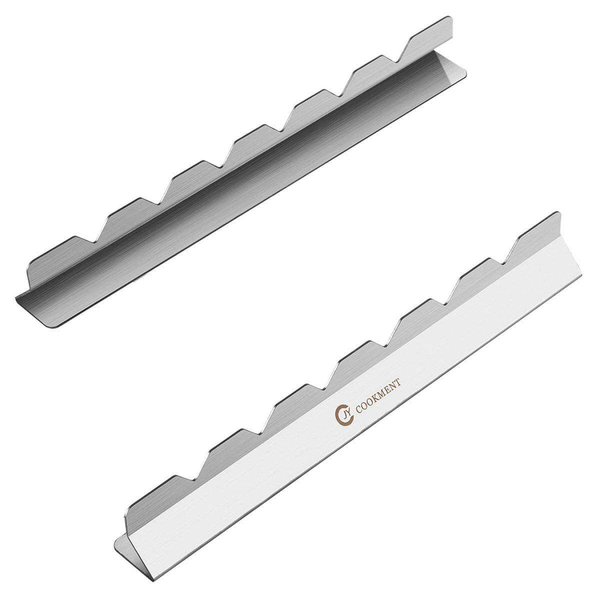 JY COOKMENT kabob skewers flat-blade prevents spinning for even browning