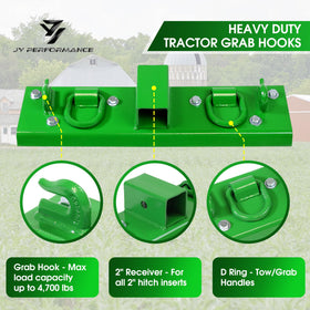JY PERFORMANCE D-ring plate detail showing reinforced cargo securing point.