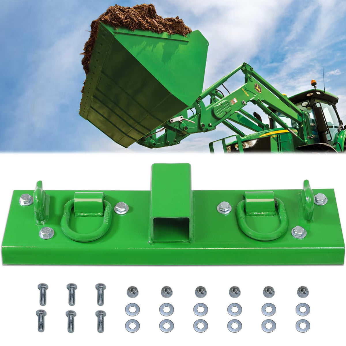 JY PERFORMANCE tractor grab hooks in package for easy bolt-on upgrade and organization.