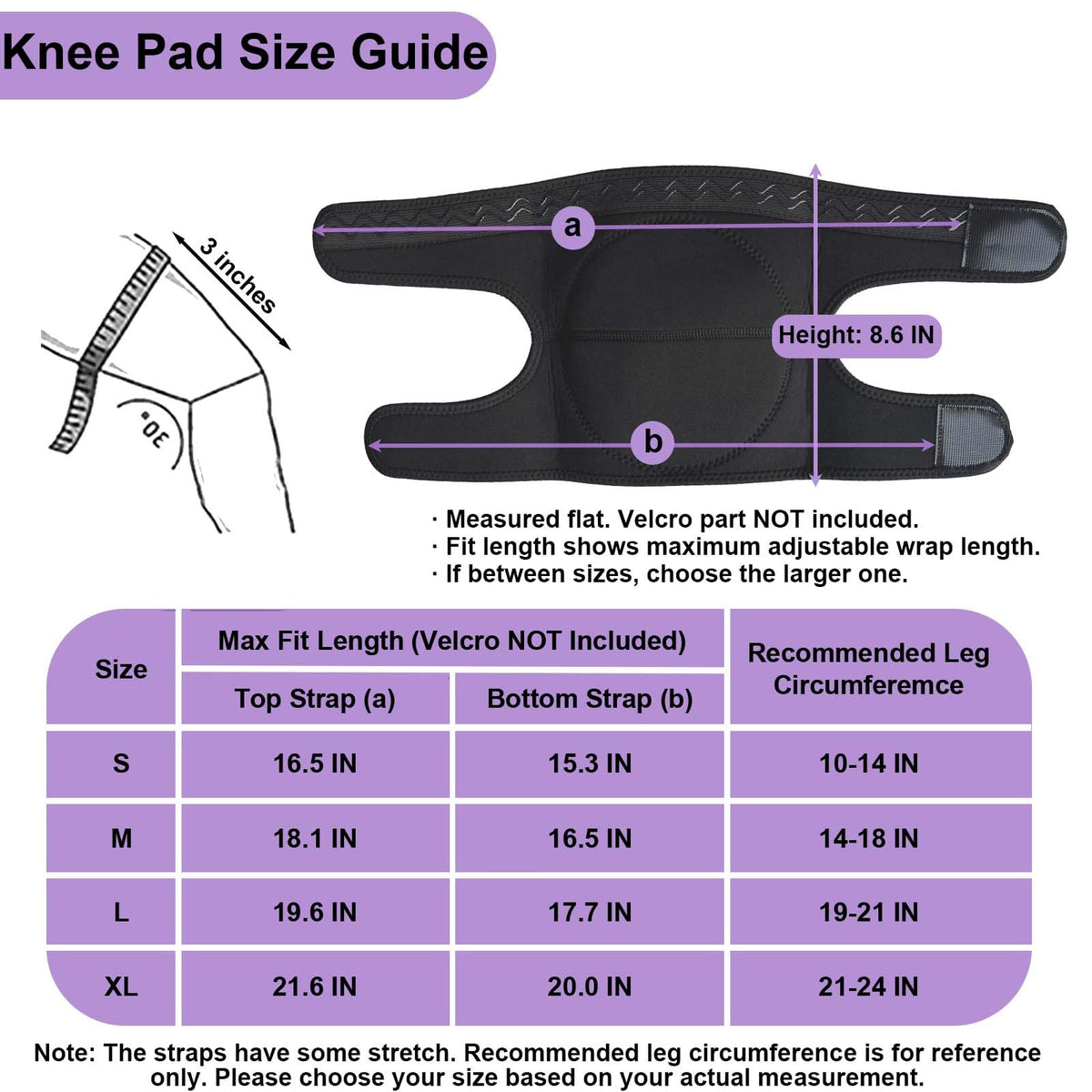 Pink L knee pads suitable for adults and elderly users