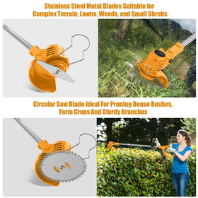 JYGMPRO rotating baffle reduces debris splatter during trimming.