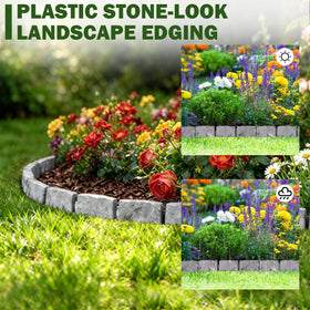 JYINCPED flexible border curves to suit garden shapes.
