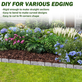 JYINCPED straight sections create clean lawn edges.