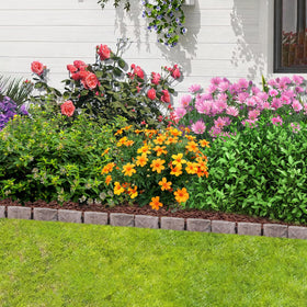 JYINCPED border system complements flower beds, lawns, and pathways