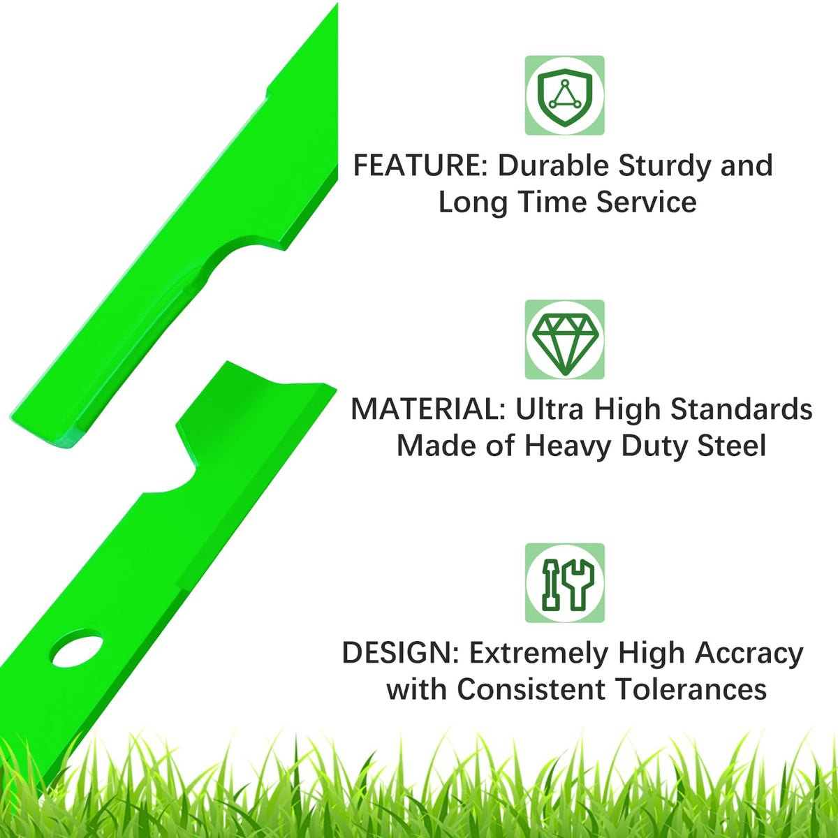 JYLEYJ blades are 2.5 inches wide for stable cutting