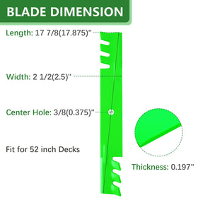 JYLEYJ 482878 blades side profile showing toothed edge.
