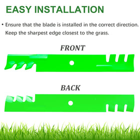 JYLEYJ 482878 blades installed on a 52-inch deck mower.