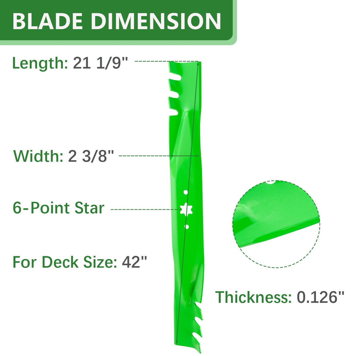 JYLEYJ 942-0616 blades front view shows direct-fit design.