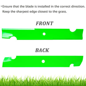JYLEYJ blades enable side discharge for easier yard debris management.