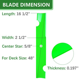 JYLEYJ 3-pack blades close-up showing sharp edges and sturdy construction.