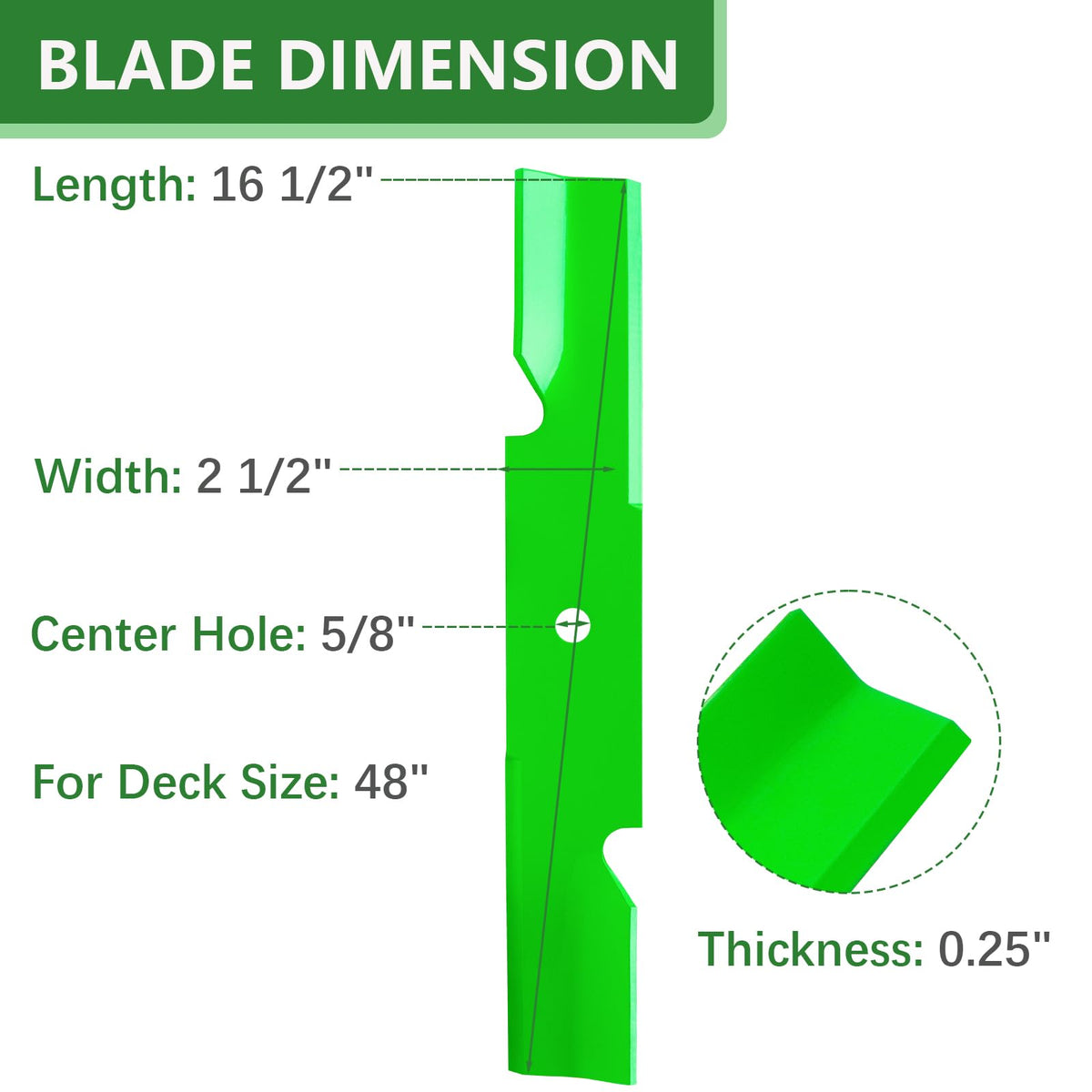 JYLEYJ blade compatibility with Bad Boy and Scag models supports smooth operation