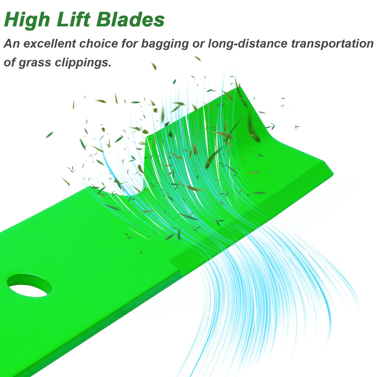 JYLEYJ blade measures 16-1/2 inches for precise fit on mower decks