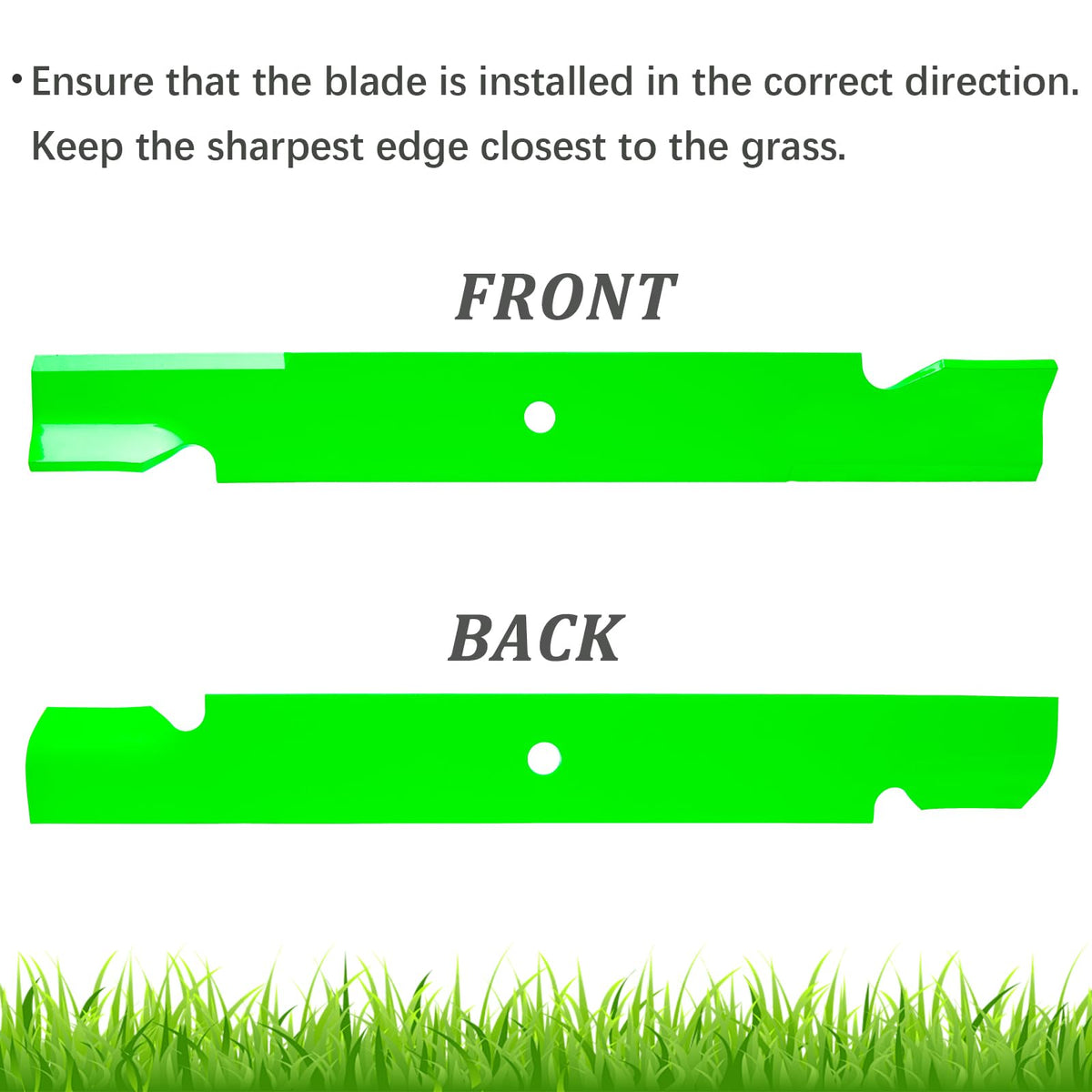 JYLEYJ heat-treated steel blade close-up for strength and durability.