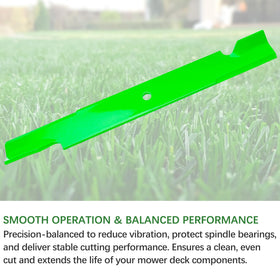 JYLEYJ three-pack blades ready for quick mower maintenance and replacement.