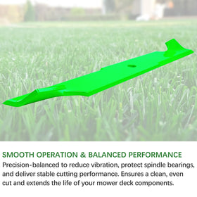 JYLEYJ blade design boosts mowing efficiency on large lawns.