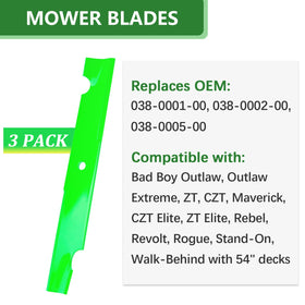 JYLEYJ outlaw-compatible blades designed for smooth mowing.