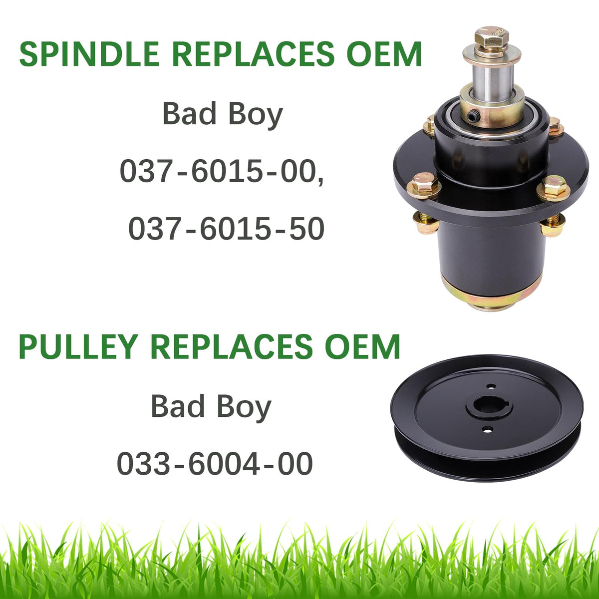JYLEYJ pulley 033-6004-00 compatible with Bad Boy belts for smoother operation.