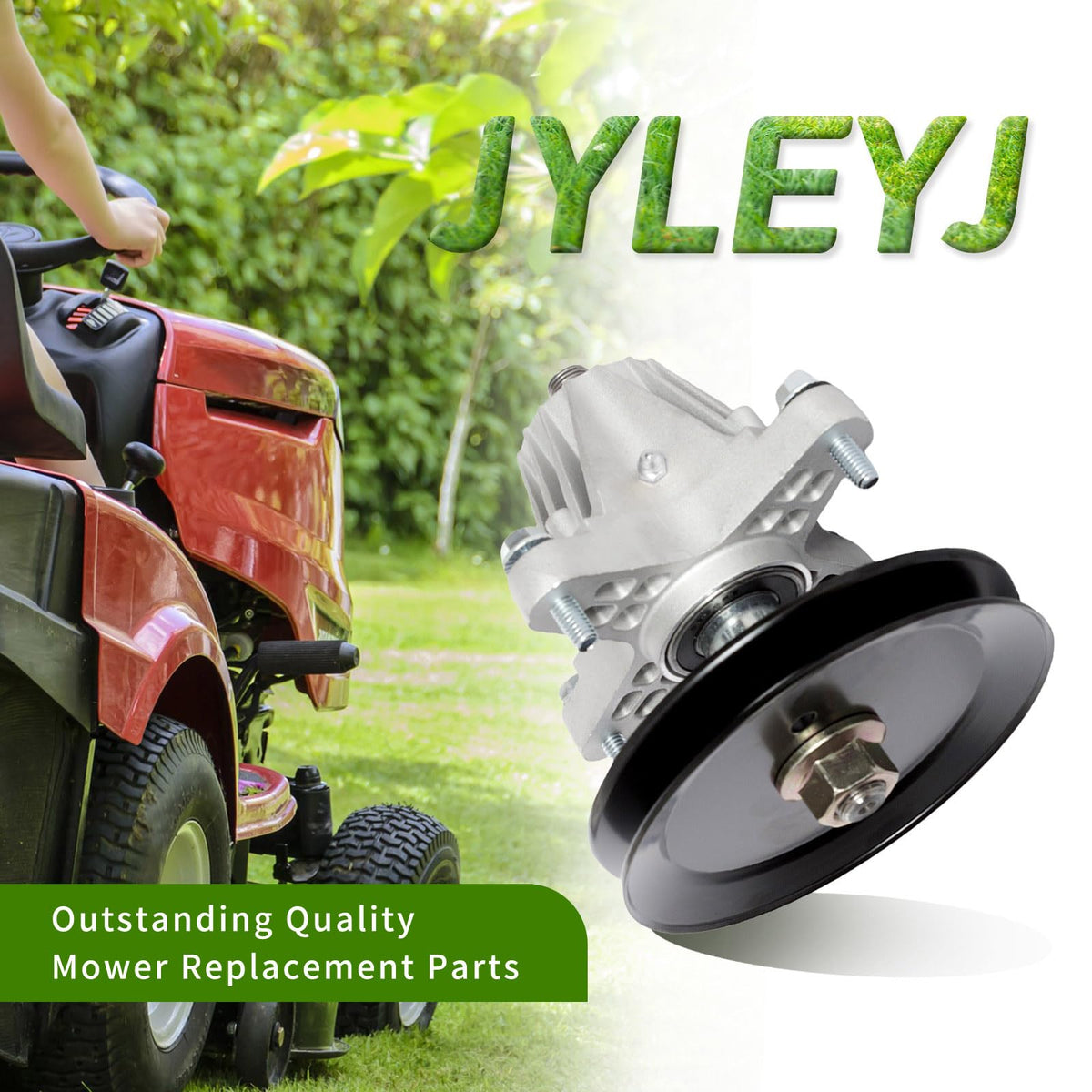 JYLEYJ spindle supports 6-point star blade compatibility for common decks.