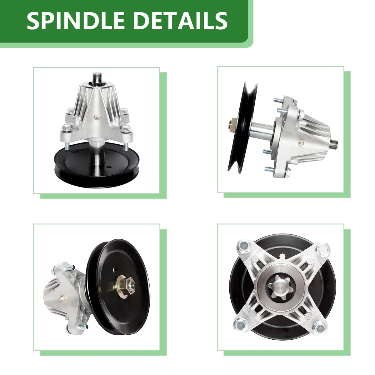 JYLEYJ aluminum spindle resists corrosion for long-lasting deck performance.
