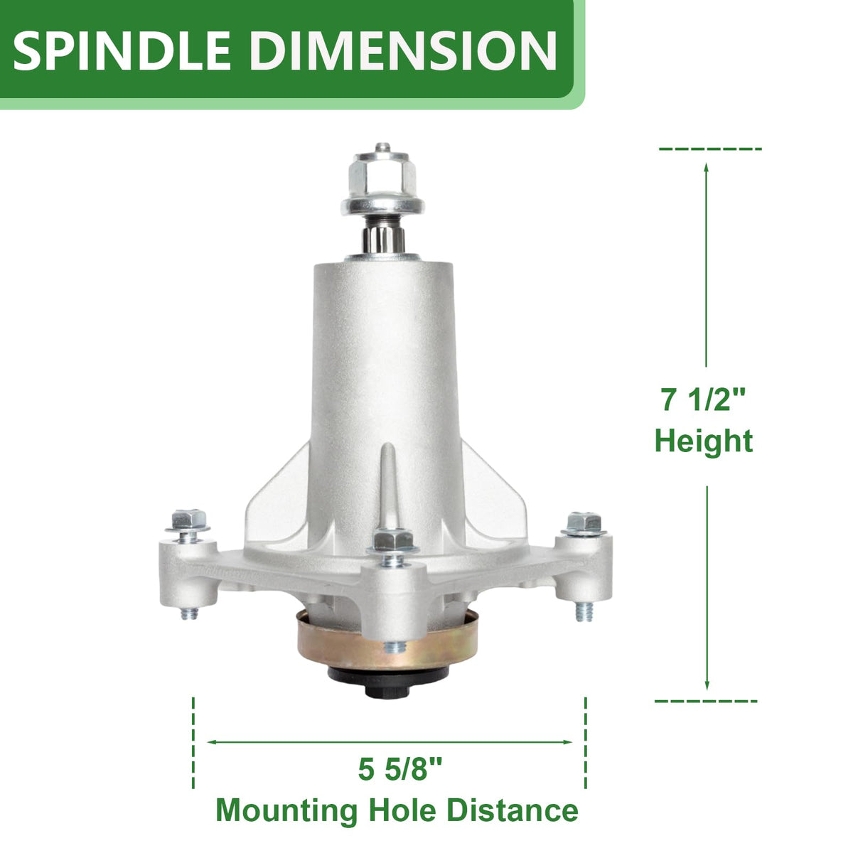 JYLEYJ aluminum spindle assembly with corrosion resistance for durable lawn care