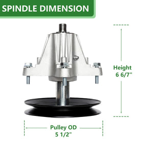 JYLEYJ spindle for Bronco 42 deck enhances cutting precision.