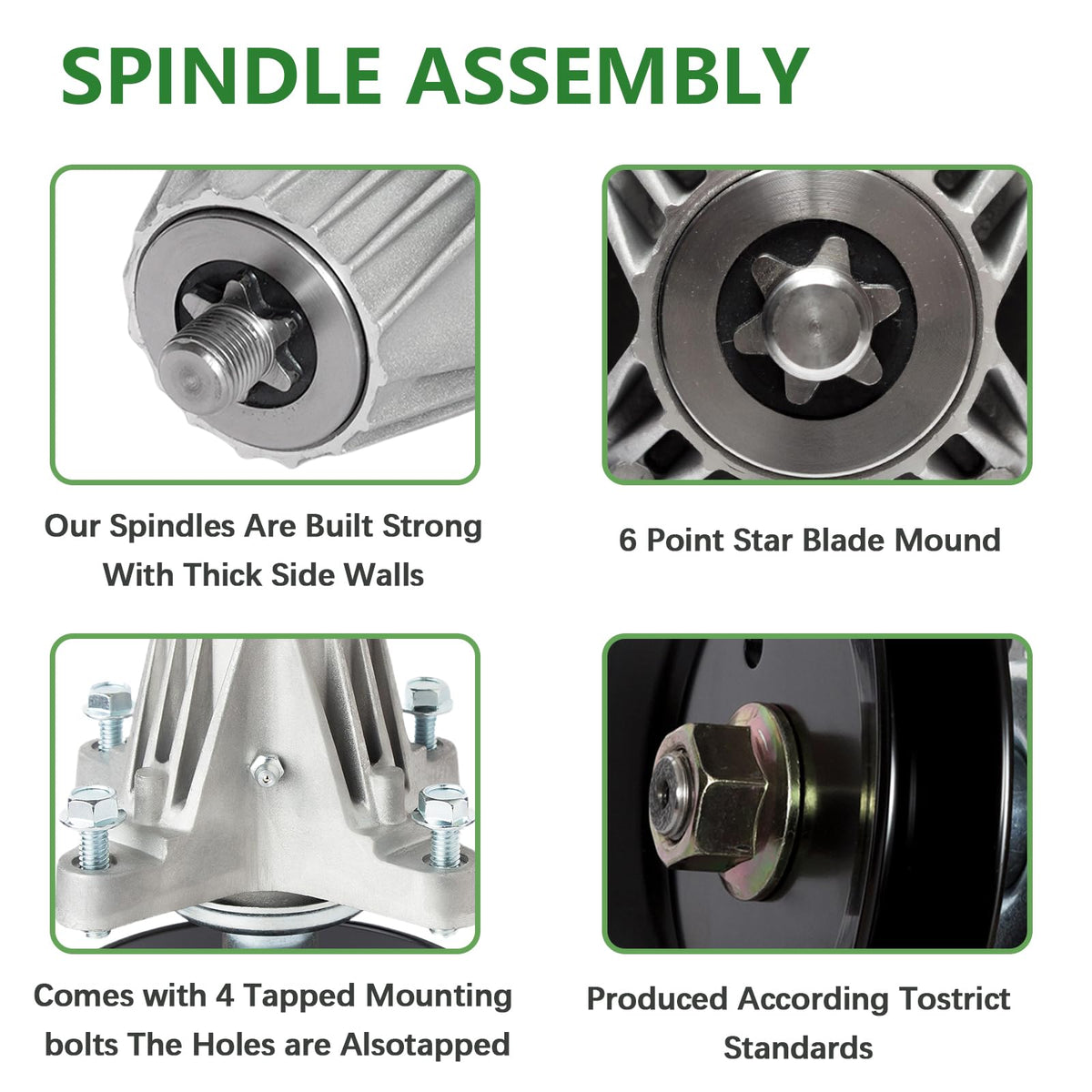 JYLEYJ ZT1-50 spindle fits 50-inch mower decks precisely.