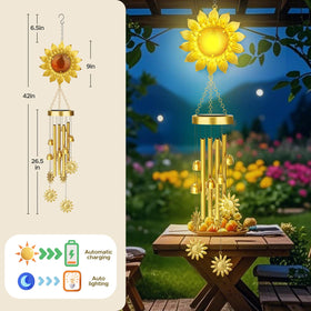 JYPS garden decor uses resonant tubes and bells for rich outdoor sound.