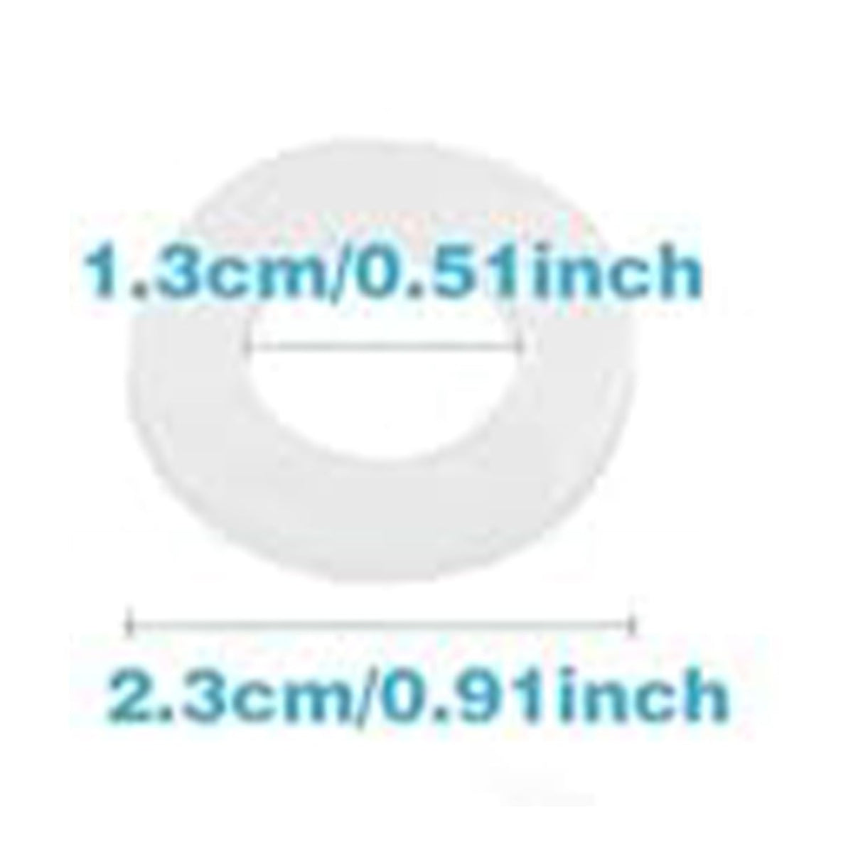 Rubber washer provides flexible seal for pool filter connections.