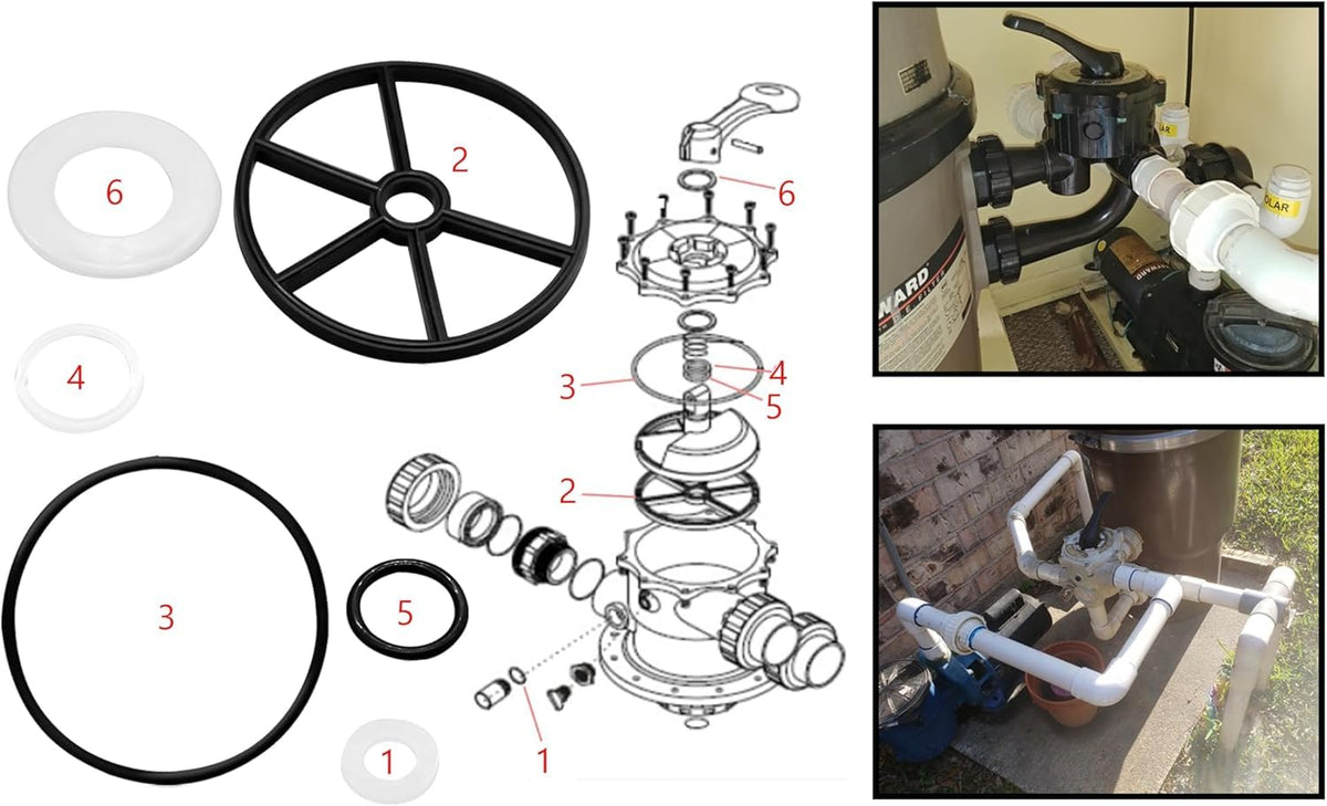 SPX0710Z16 non-metallic bearing supports smooth operation of diverter valve.