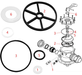 SPX0714T spider gasket supports durable Vari-Flo XL valve seal.