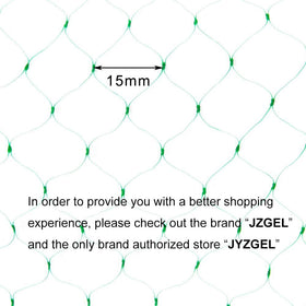 Close-up of JZGEL nylon netting showing durability against sun and weather