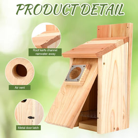 JZTKQTM wren nesting birdhouse offering cozy shelter for small birds