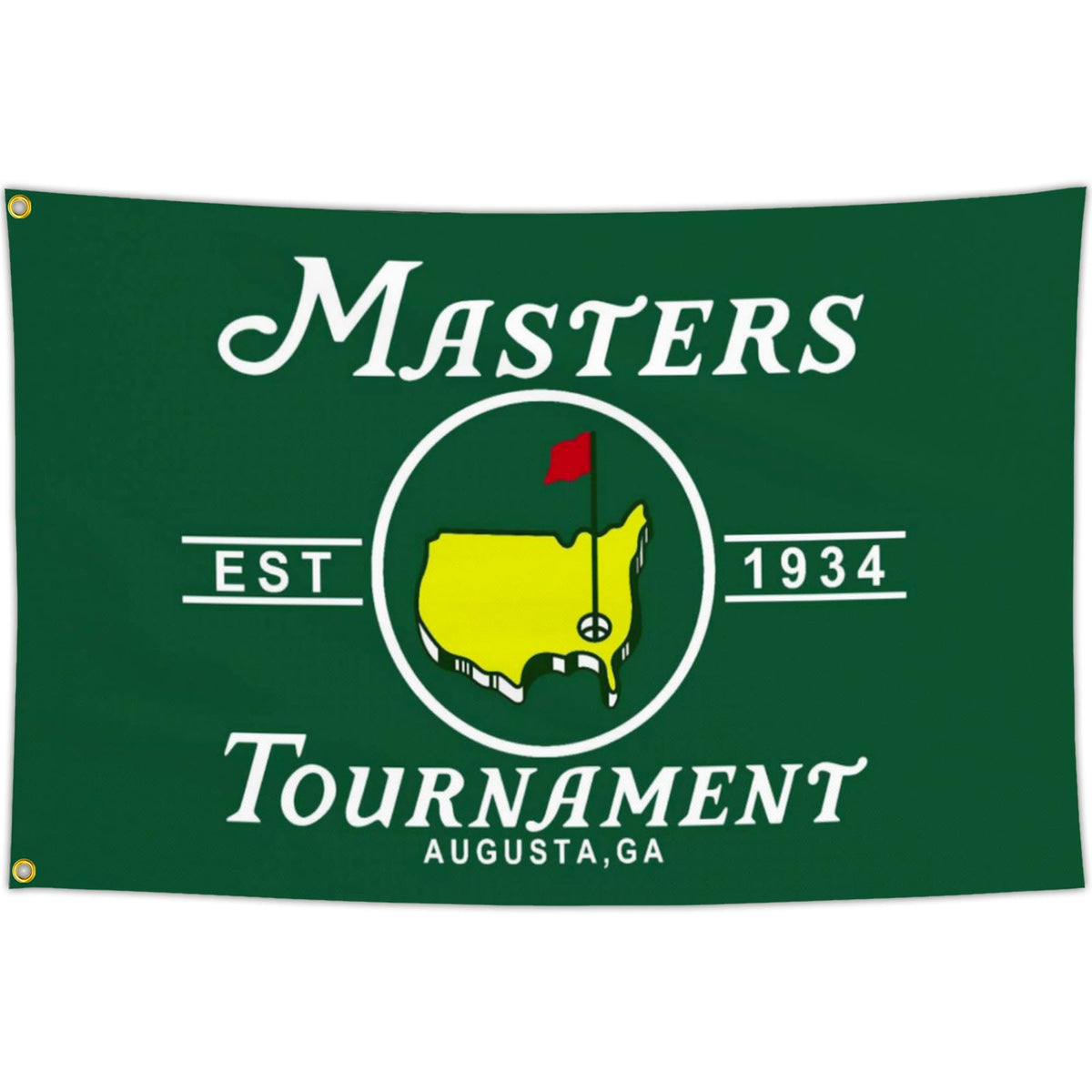 JZYIZYU golf flag 3x5 outdoor banner shown in a sunny yard for festive decor