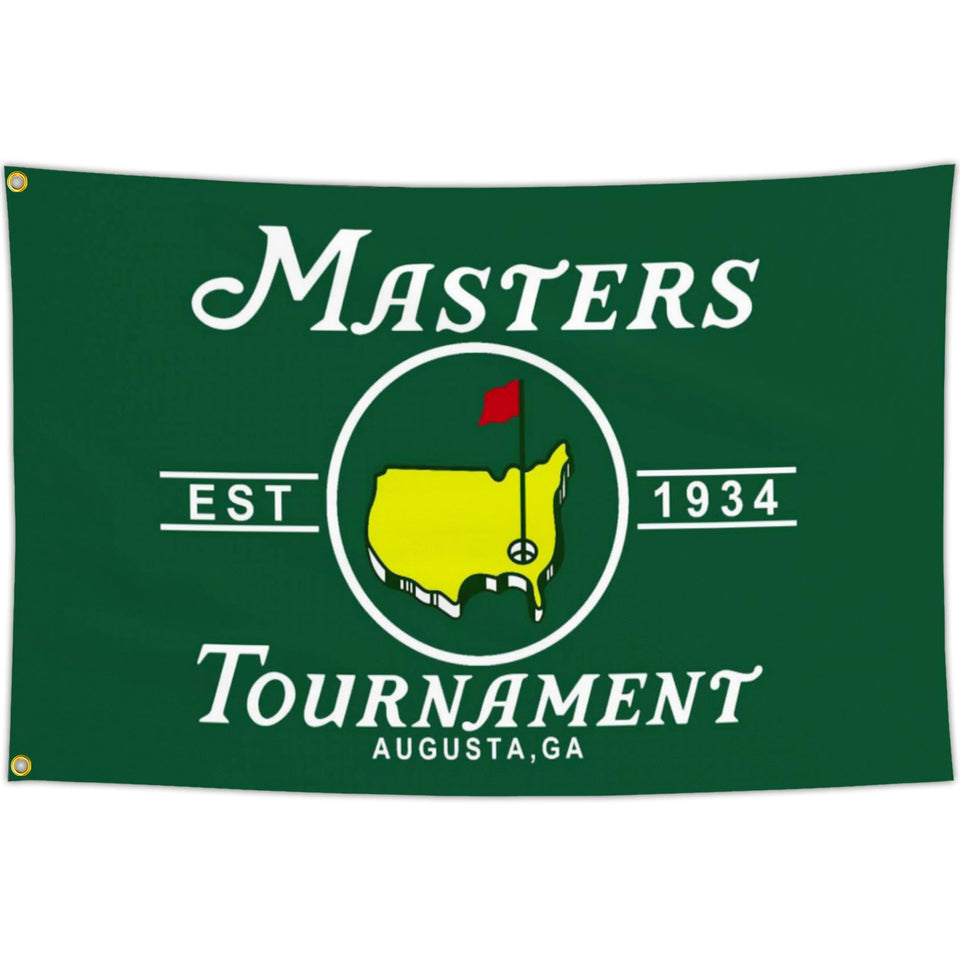 JZYIZYU golf flag 3x5 outdoor banner shown in a sunny yard for festive decor