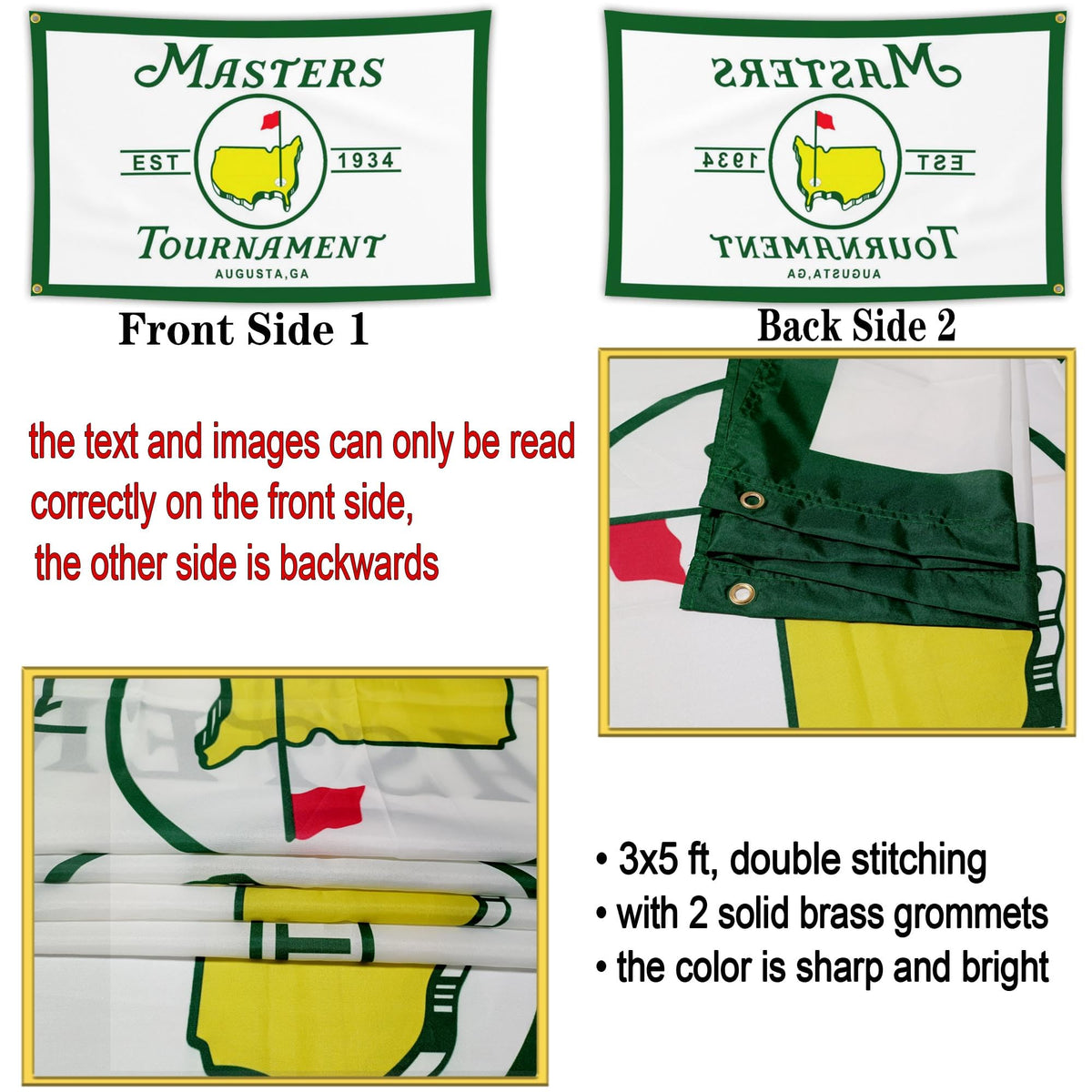 JZYIZYU flag highlighting brass grommets for longevity