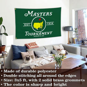 JZYIZYU golf flag with double-sided mirror design for front-facing readability