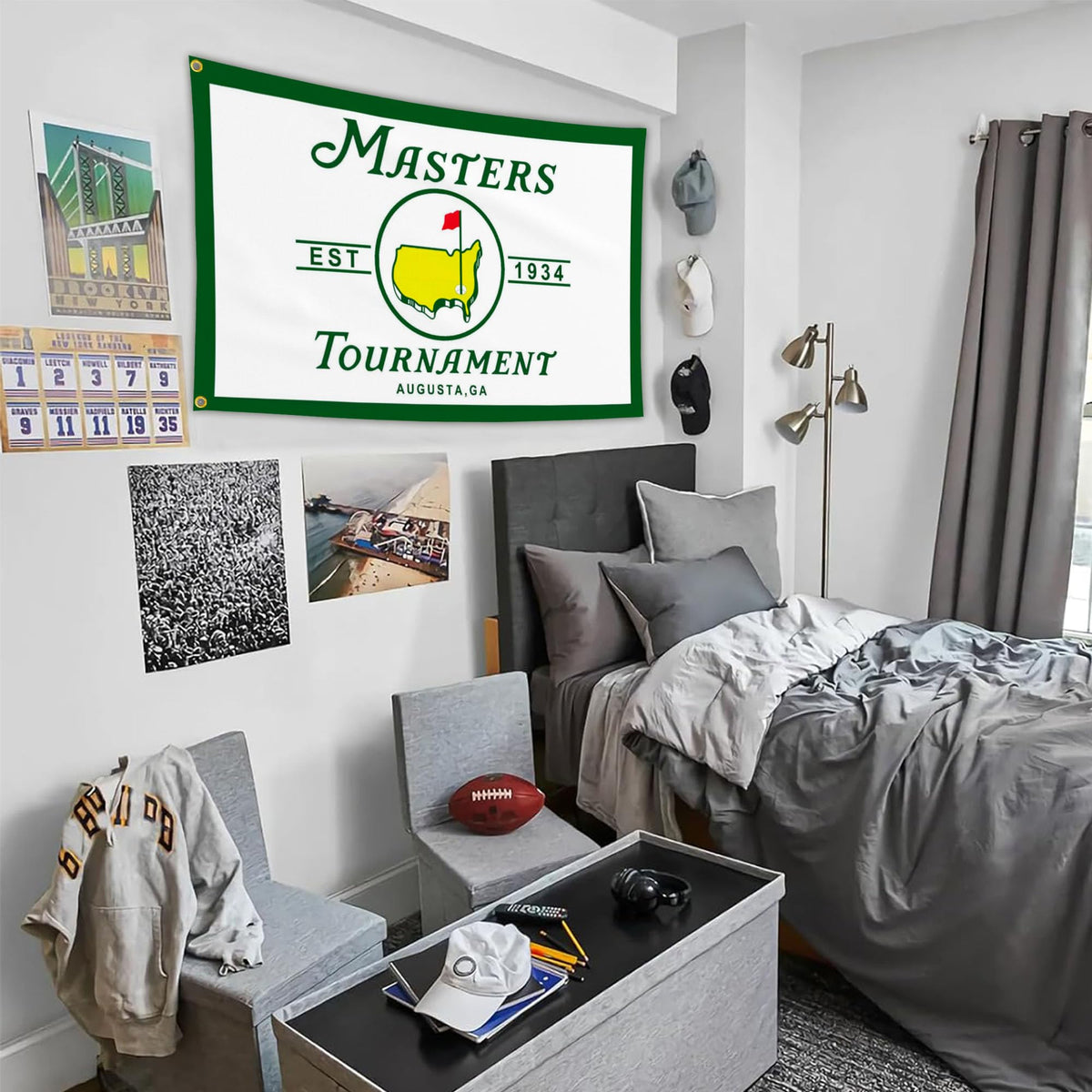 JZYIZYU golf flag used as party decor for festive rooms