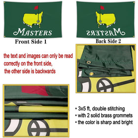 JZYIZYU 3x5 master golf motif flag adds whimsy to any space.