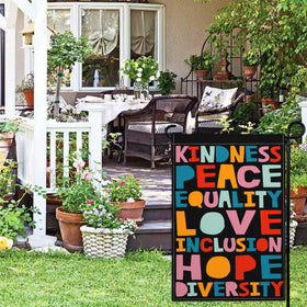 JZYIZYU Pride yard flag with no kings protest motif, suitable for outdoor display.
