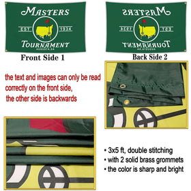 JZYIZYU golf decor flag displayed in a bedroom or living space