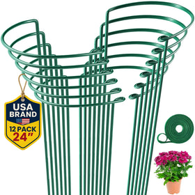 K-Brands 12-pack tall plant stakes for sturdy support of tall plants.