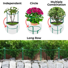K-Brands half-round ring on a peony demonstrates secure plant support.
